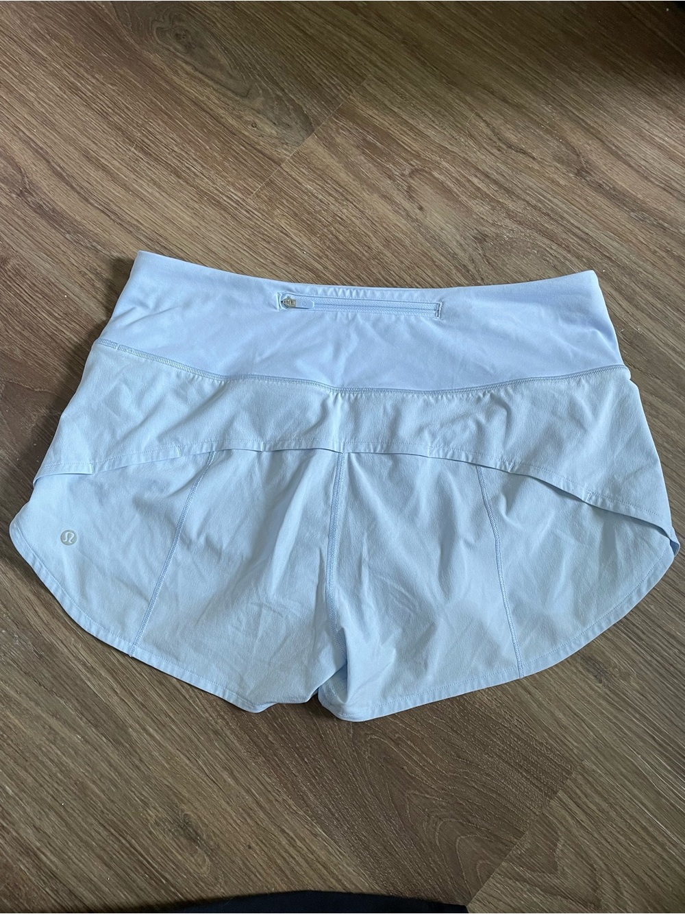 lululemon Speed Up light blue running shorts - Picture 2 of 5